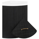 Vidaxl Hoekwasmand 60 L Bamboo Black