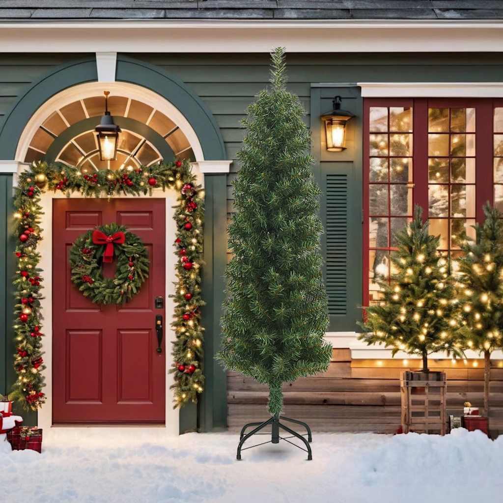 Vidaxl KunstkerStboom se standardním úzkým 210 cm PVC Green