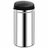 Vidaxl søppelbøtte med automatisk sensor 50 L rustfritt stål