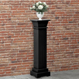 Vidaxl Plant Standard Classic column Square 17x17x66 cm MDF Black