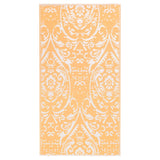 Vidaxl uden for tæppet Arakil 80x150 cm pp orange og hvid