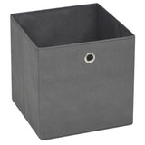 Úložné boxy Vidaxl 4 ks 28x28x28 cm Netkaná látka šedá