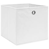 Úložné boxy Vidaxl 10 ks 28x28x28 cm Netkaná látka bílá