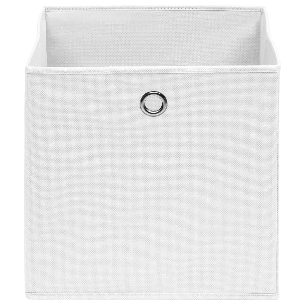 Úložné boxy Vidaxl 10 ks 28x28x28 cm Netkaná látka bílá