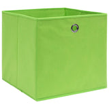 VIDAXL -Speicherboxen 4 PCs 28x28x28 cm Nicht gewohntes Gewebe Grün grün