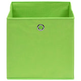 VIDAXL -Speicherboxen 4 PCs 28x28x28 cm Nicht gewohntes Gewebe Grün grün