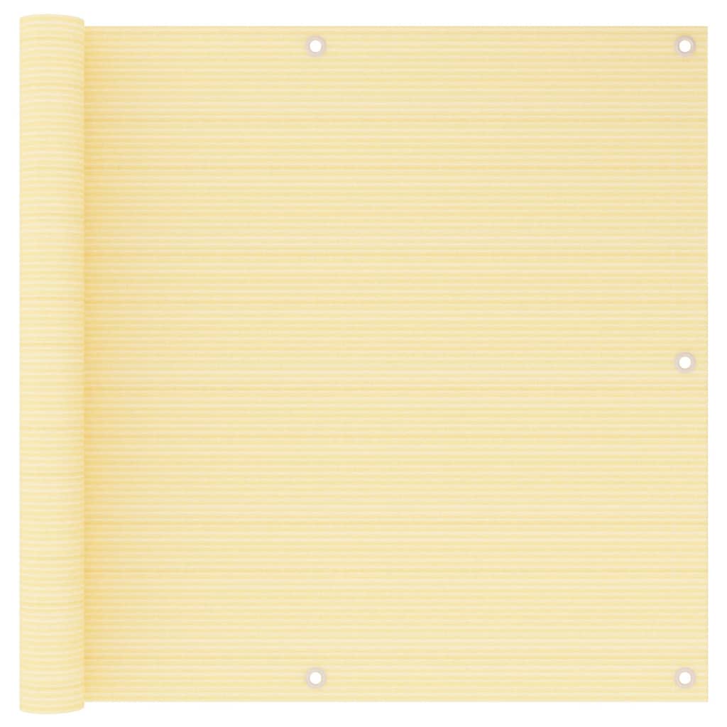 Obrazovka balkonu Vidaxl 90x500 cm HDPE BEIGE