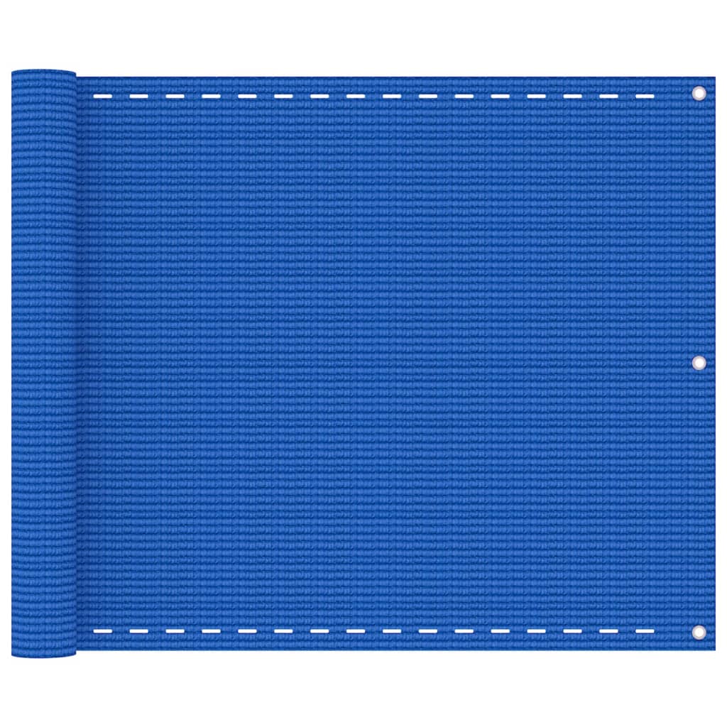 Obrazovka balkonu Vidaxl 75x500 cm HDPE modrá
