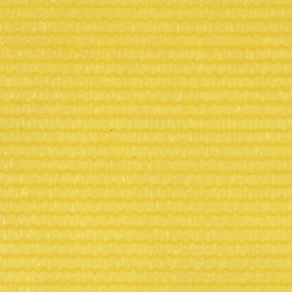 Écran de balcon Vidaxl 75x600 cm jaune HDPE