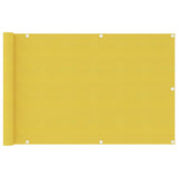 Écran de balcon Vidaxl 90x400 cm jaune HDPE