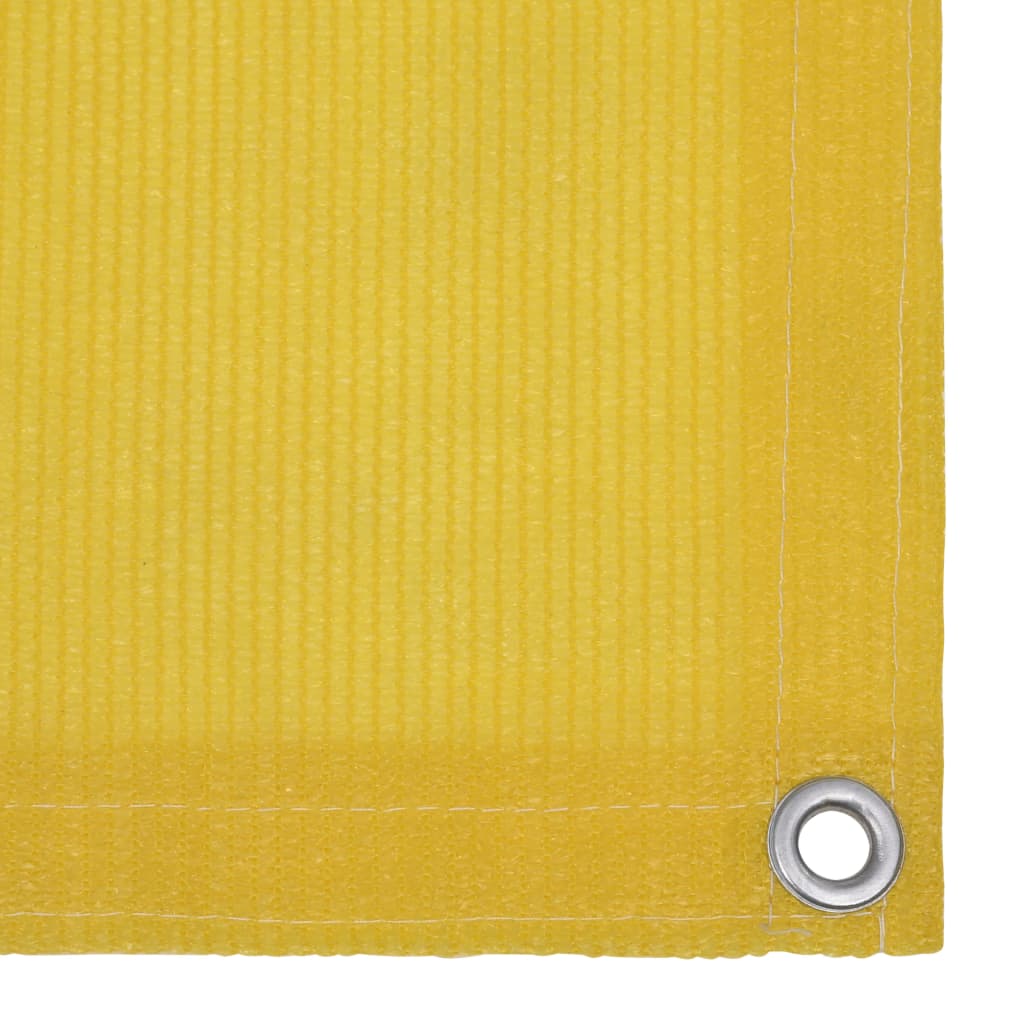 Écran de balcon Vidaxl 90x400 cm jaune HDPE