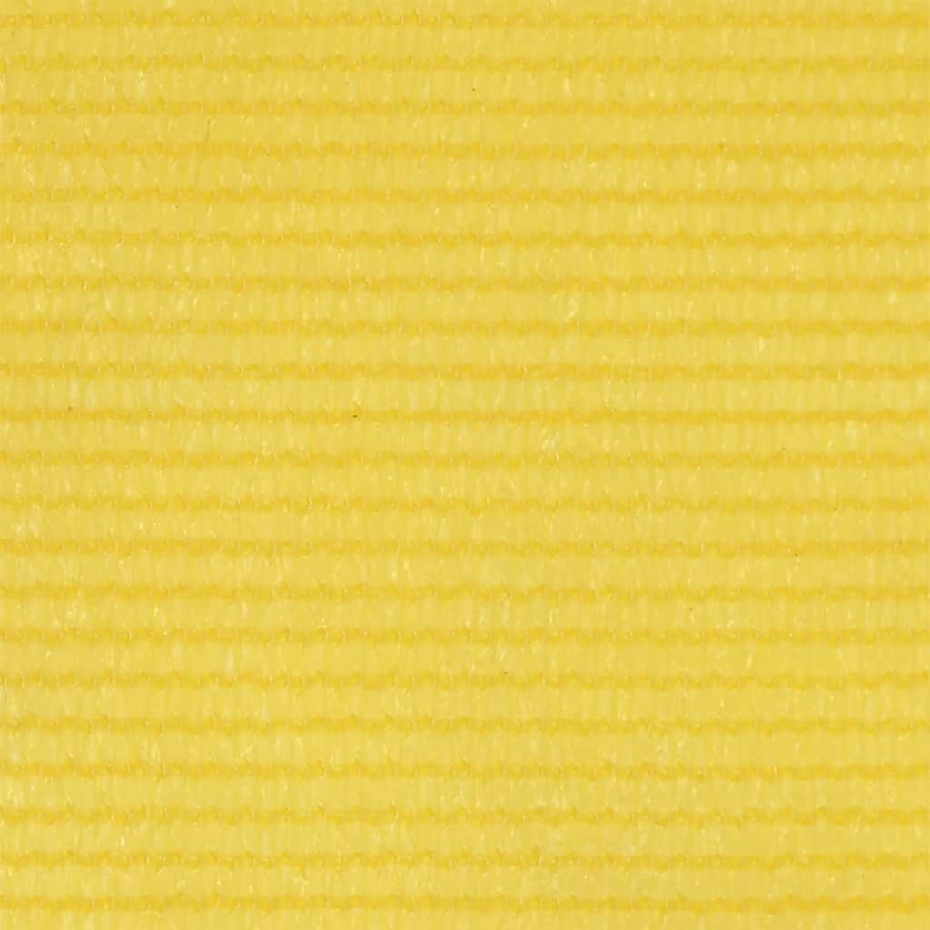 Écran de balcon Vidaxl 90x600 cm jaune HDPE