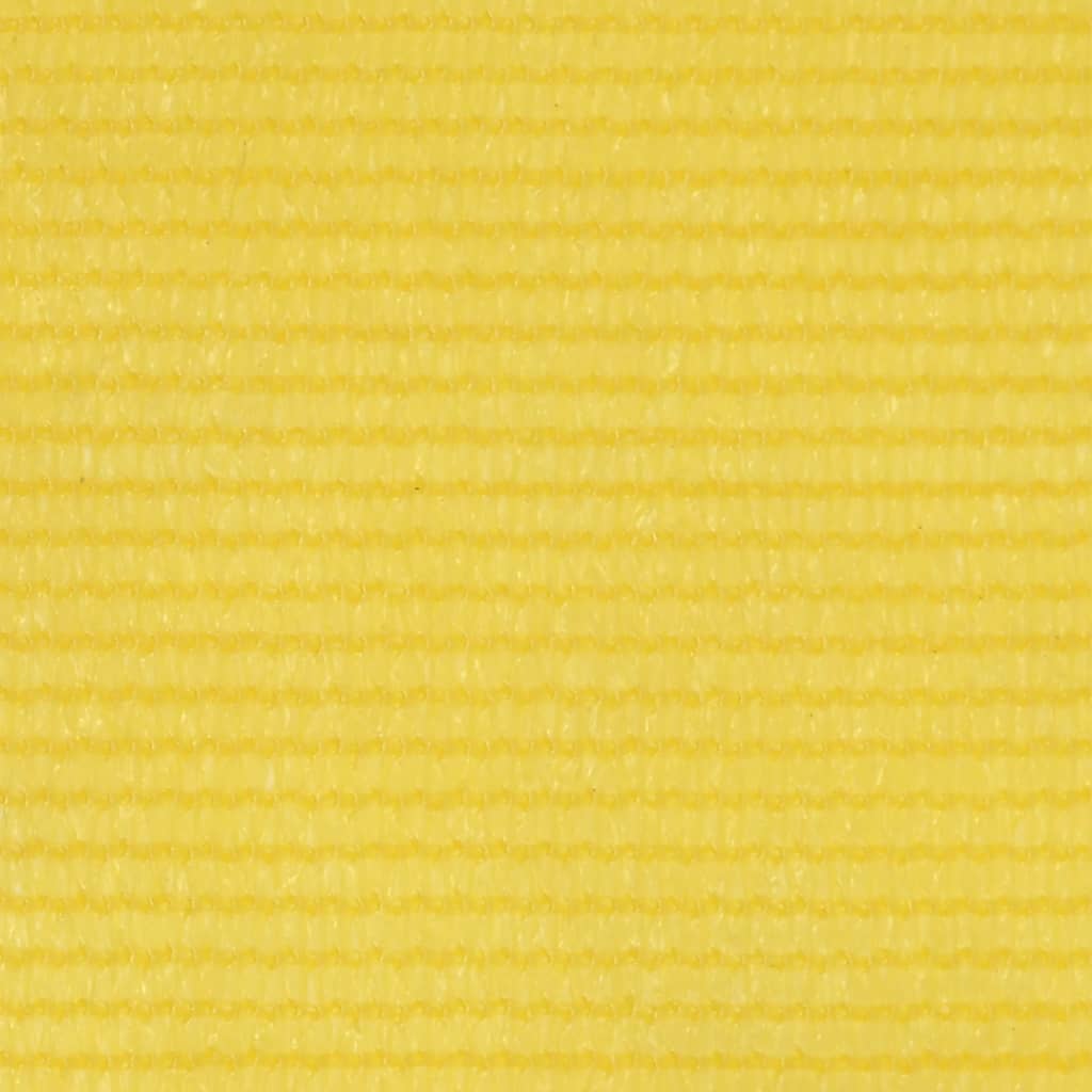 Écran de balcon Vidaxl 120x500 cm jaune HDPE