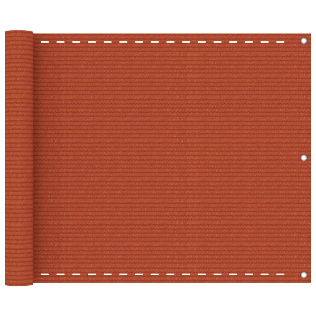 Obrazovka balkonu Vidaxl 75x300 cm hdpe oranje