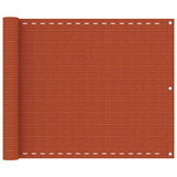 Obrazovka balkonu Vidaxl 75x400 cm hdpe oranje