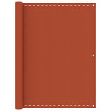 VIDAXL -Balkon -Bildschirm 120x600 cm HDPE Oranje