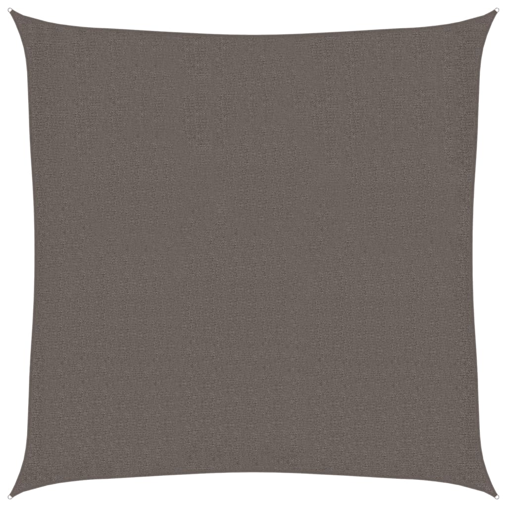 Vidaxl Zonnzeechen 160 g m² Wéi 3x3 m hdpe Anthracite -Colored