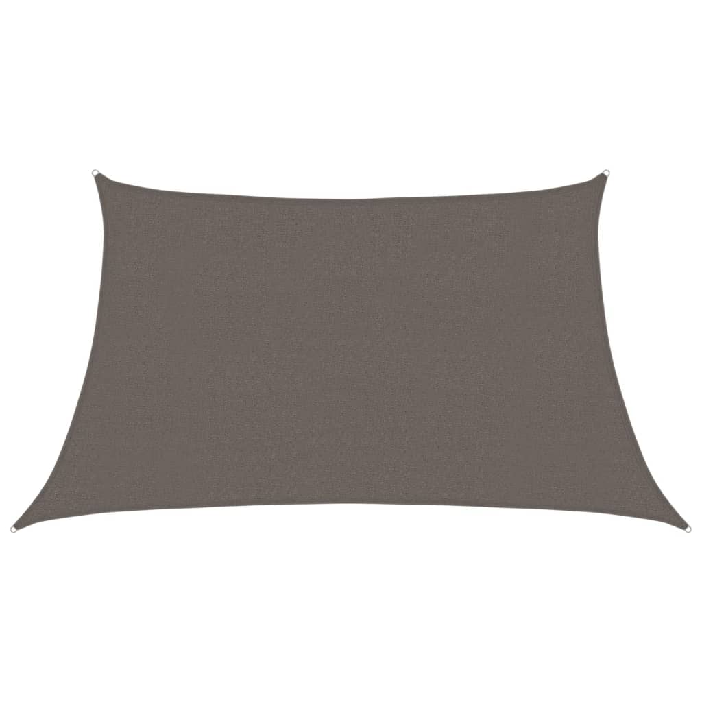 Vidaxl Zonnezeil 160 g m² 3 4x2 m hdpe antracit -barvan