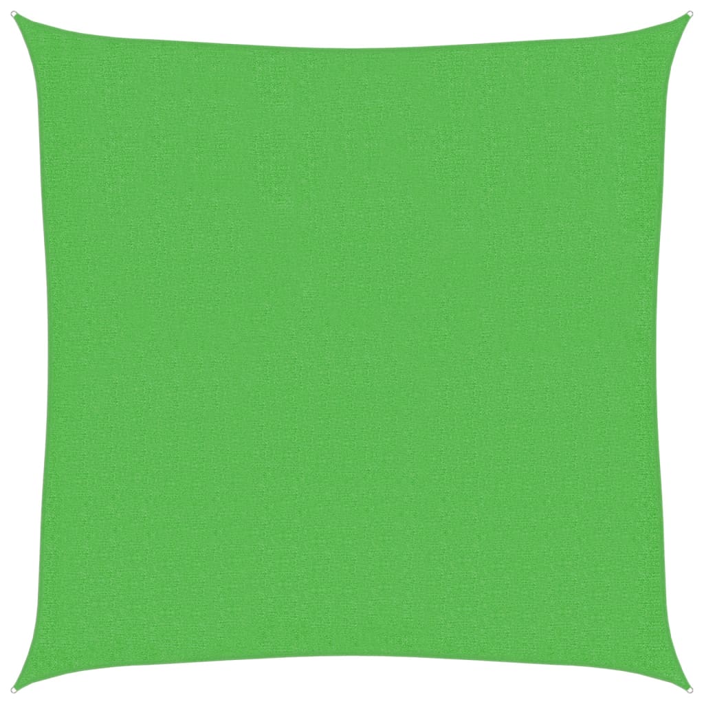 Vidaxl zonnäze 160 g m² 3.6x3.6 m hdpe Liicht gréng