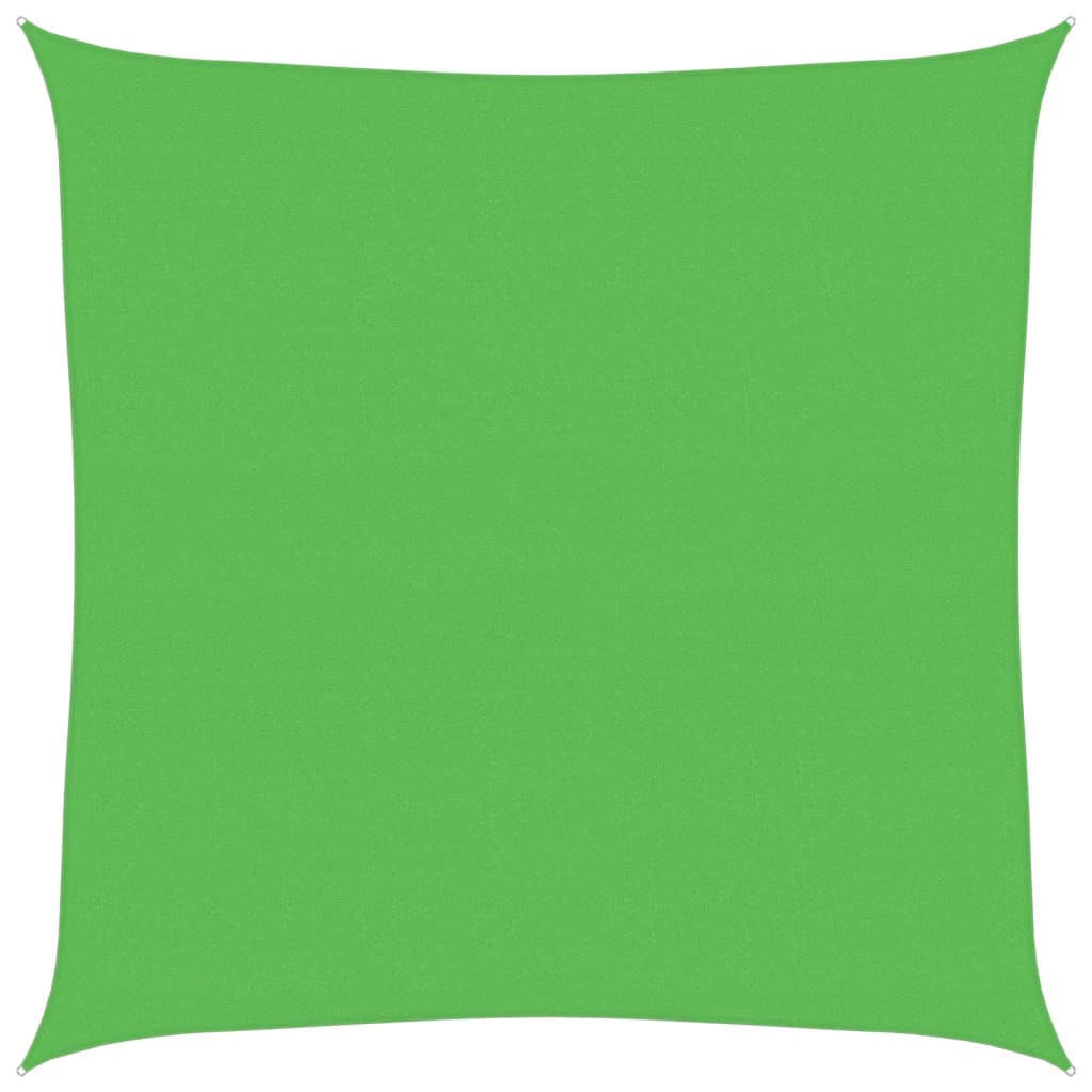 Vidaxl zonnenzeechen 160 g m² 4.5x4.5 m hdpe Liicht gréng
