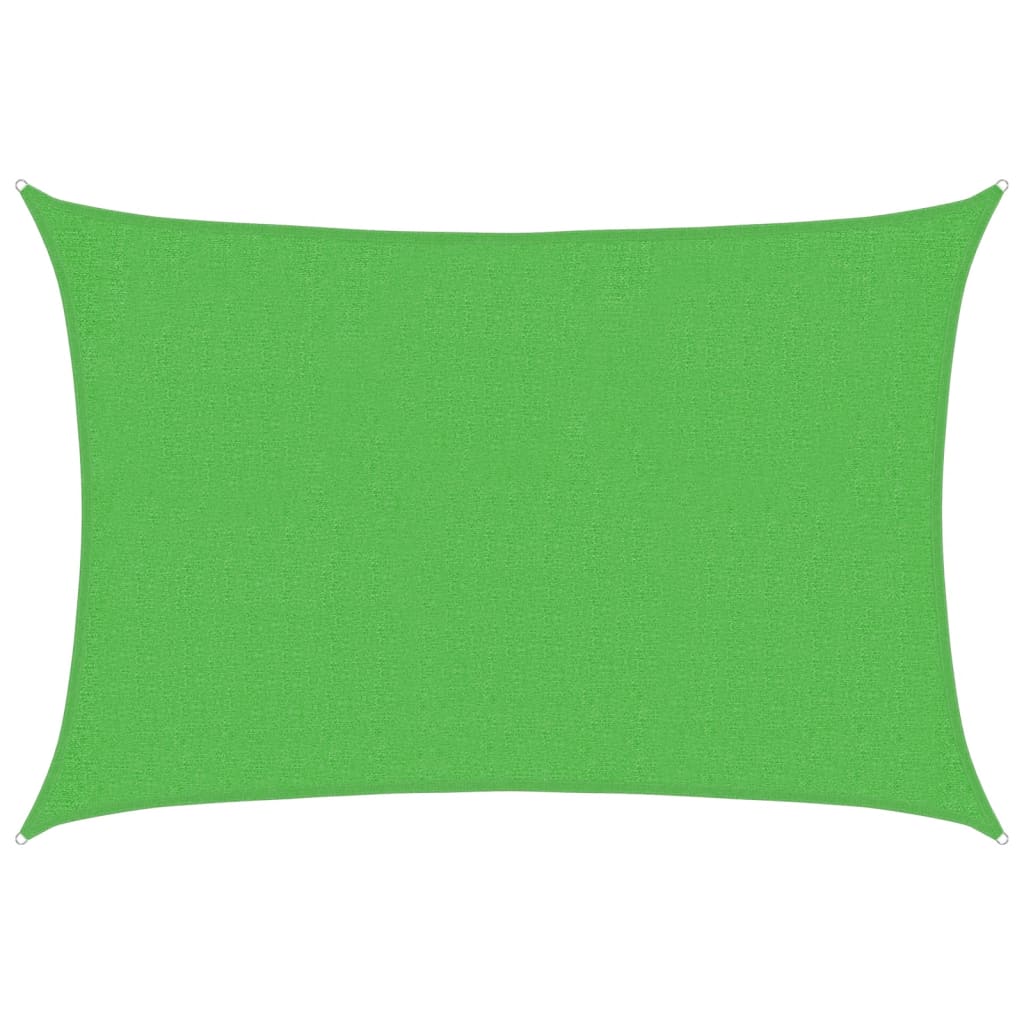 Vidaxl Zonnezeil 160 g m² 2x2,5 m HDPE vert clair