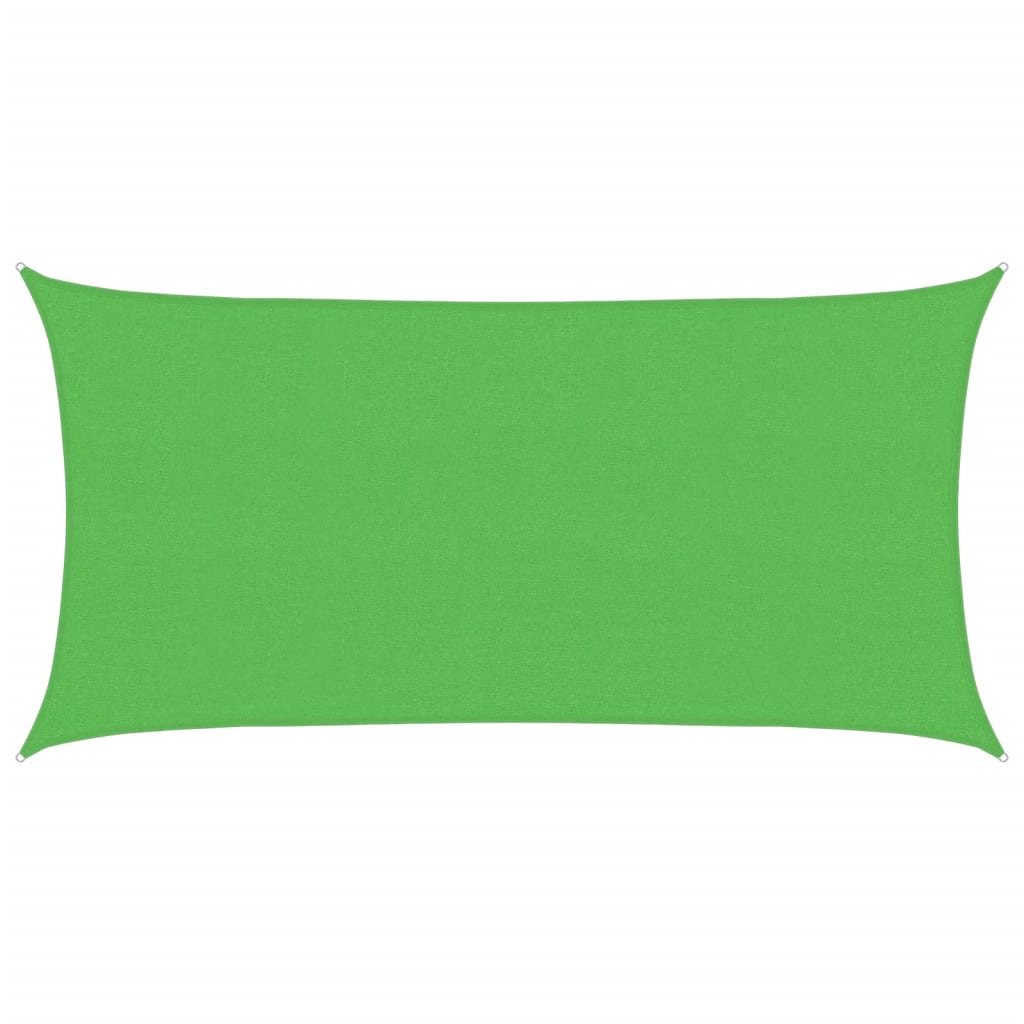Vidaxl Zonnezeil Rectangular 160 G m² 2x3,5 m HDPE Green