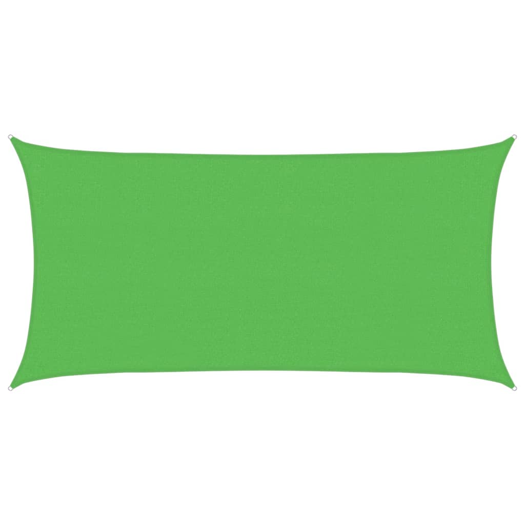 Vidaxl Zonnezeil rectangular 160 g m² 2.5x5 m HDPE light green