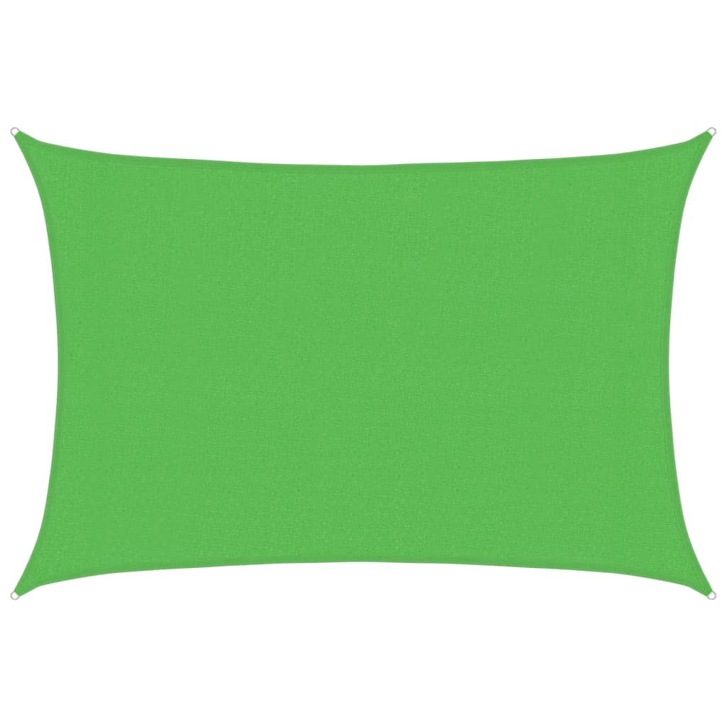 Vidaxl Zonnezeil 160 g m² 3x4 m HDPE vert clair