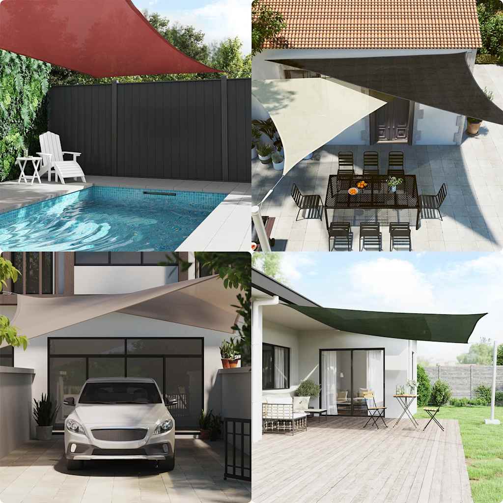 Vidaxl Zonnezeil 160 g m² 3 4x2 m hdpe taupe