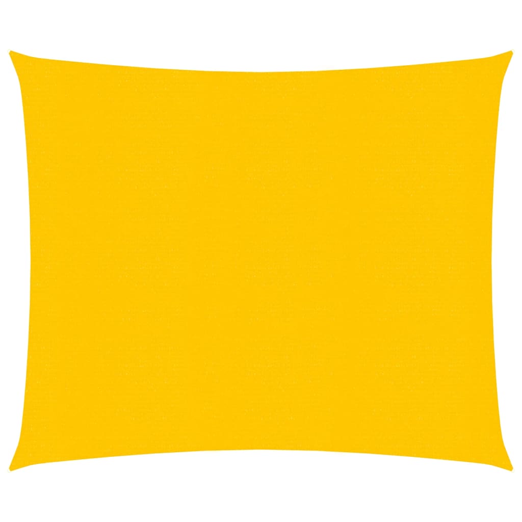 Vidaxl Zonnezeil 160 g m² carré 4x4 m jaune HDPE