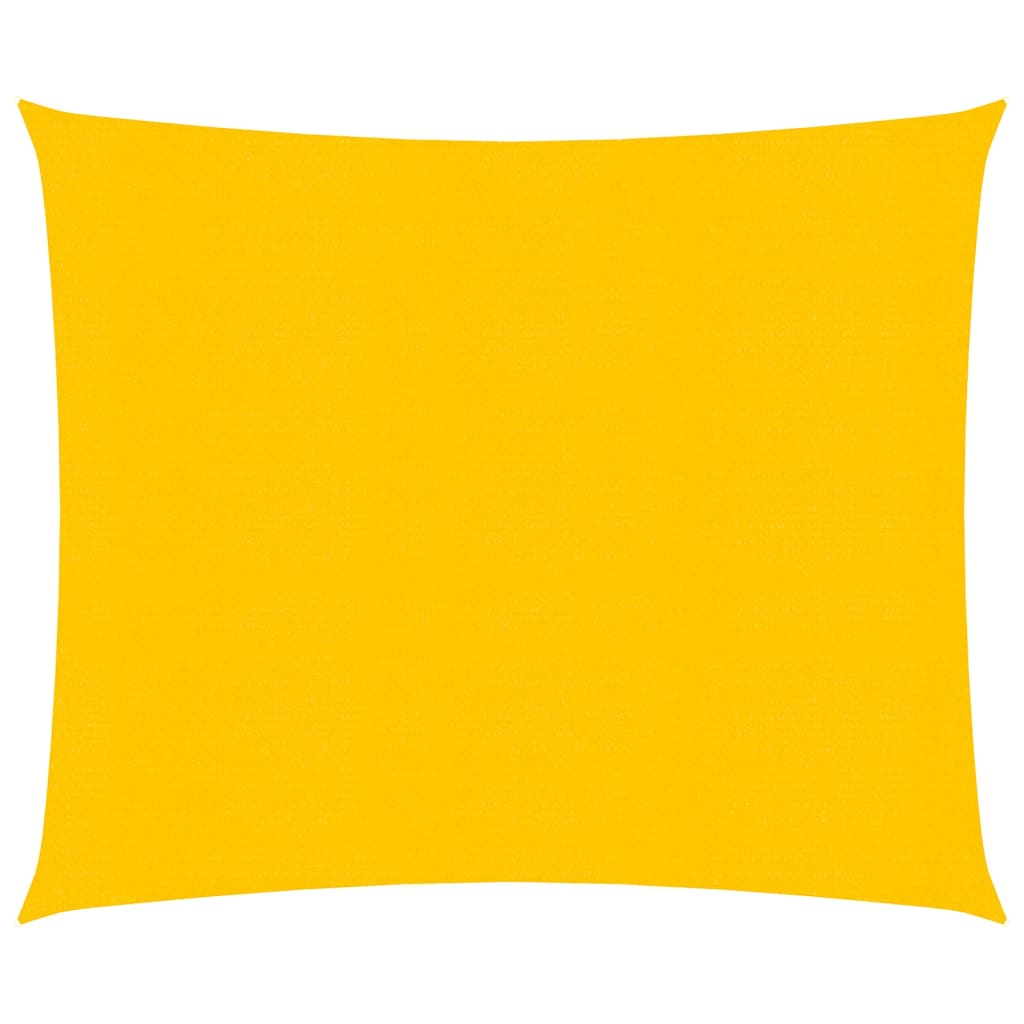 Vidaxl Zonnezeil 160 g m² carré 5x5 m jaune HDPE