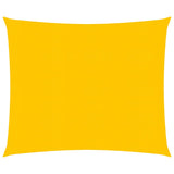 Vidaxl Zonnezeil 160 g m² carré 5x5 m jaune HDPE