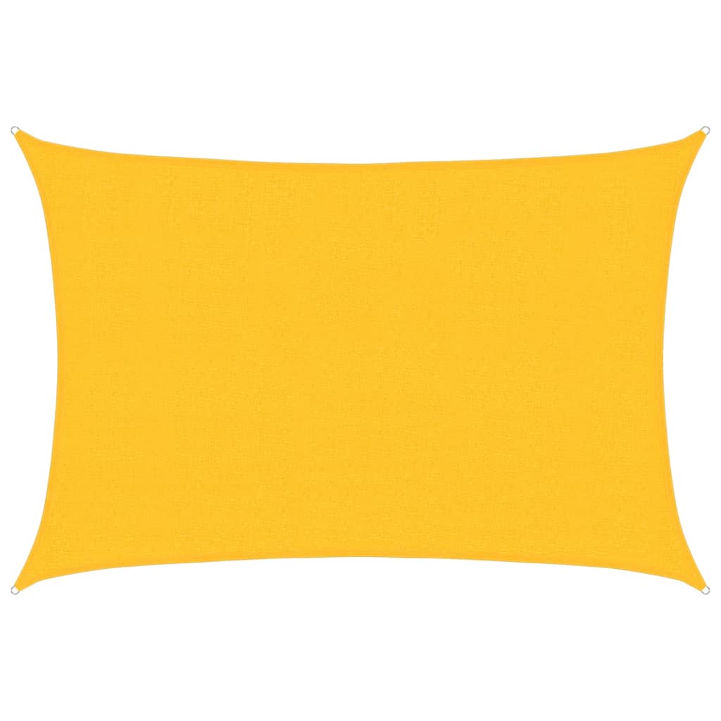 Vidaxl zonnezil 160 g m² 2,5x3,5 m jaune HDPE