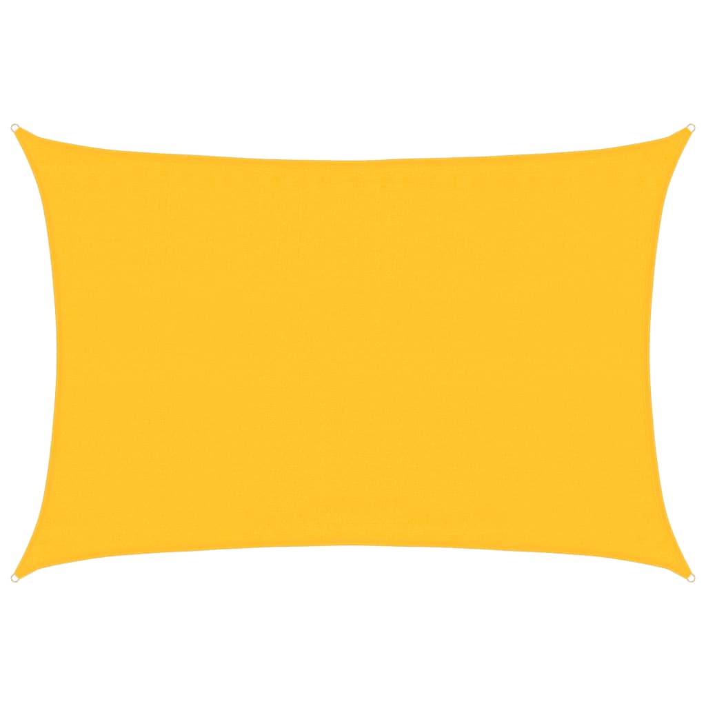 Vidaxl Zonnezeil 160 g m² rectangulaire 3,5x4,5 m jaune HDPE