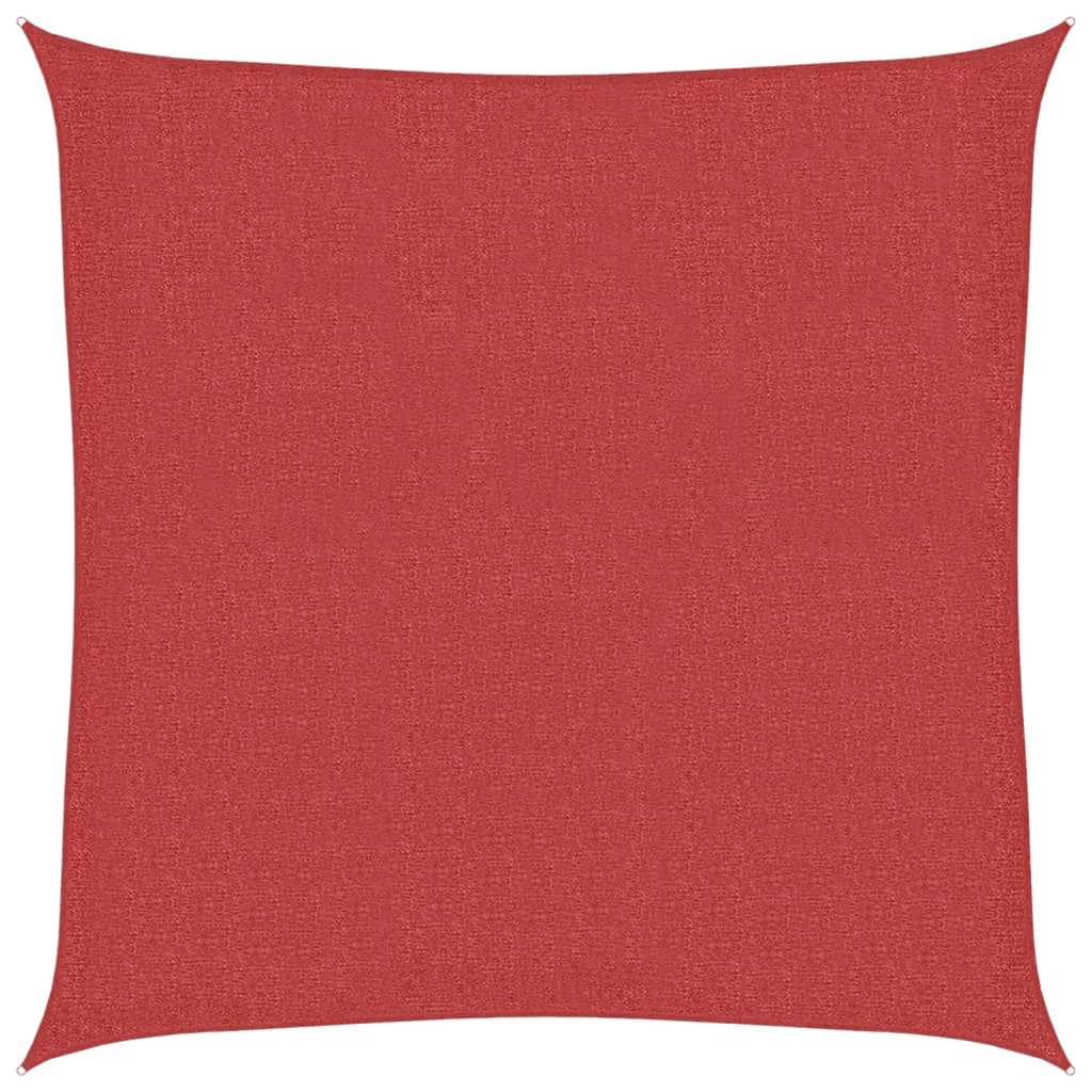 Vidaxl Zonnezeil 160 g m² 3x3 m HDPE red