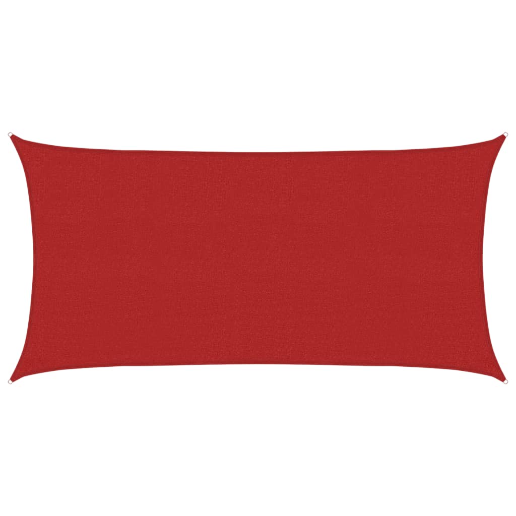 Vidaxl Zonnezeil 160 g m² 2x4 m Hdpe Red
