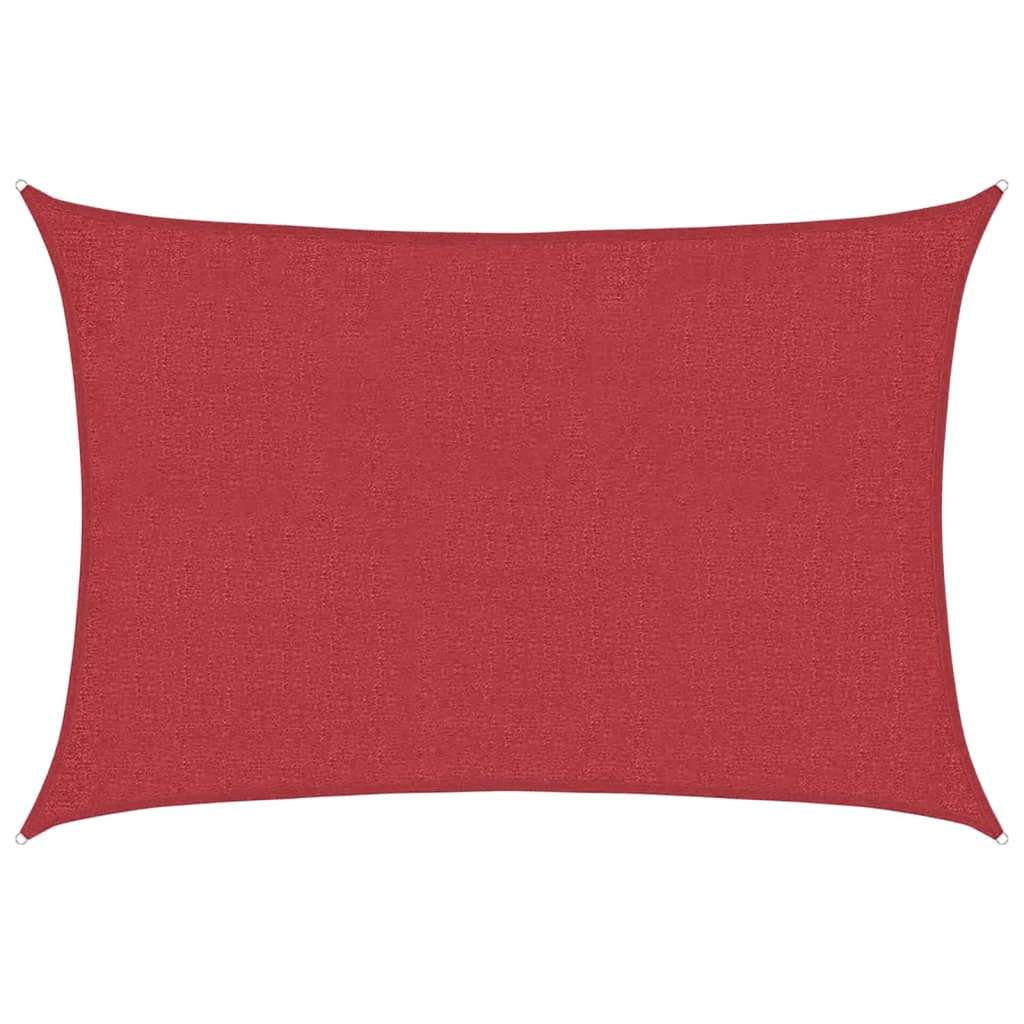 Vidaxl Zonnezeil 160 g m² 3x4.5 m HDPE red