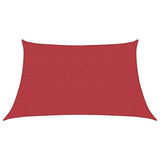 Vidaxl Zonnezeil 160 g m² 3 4x2 m hdpe rdeča