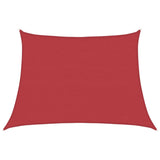 Vidaxl Zonnezeil 160 g m² 4 5x3 M HDPE RED