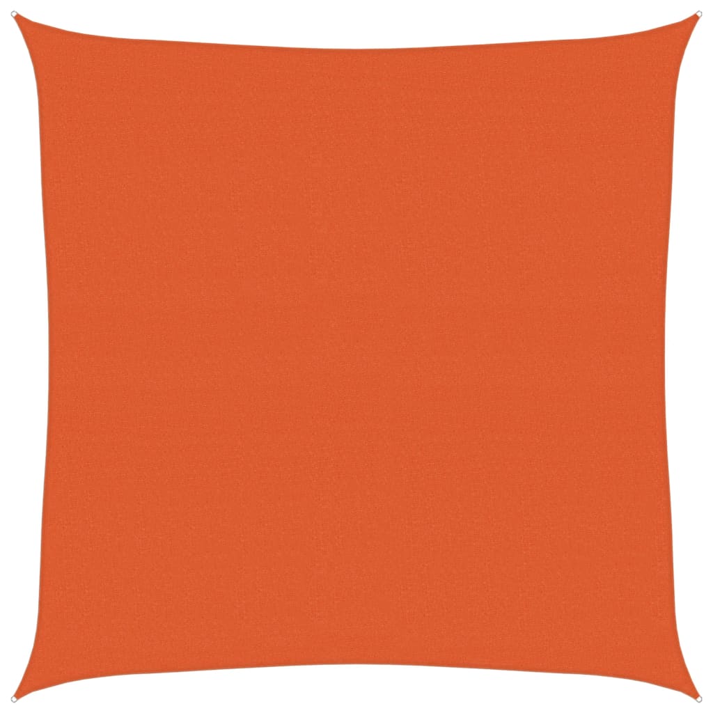 Vidaxl Zonnezeil 160 g m² Square 4x4 m HDPE Oranje