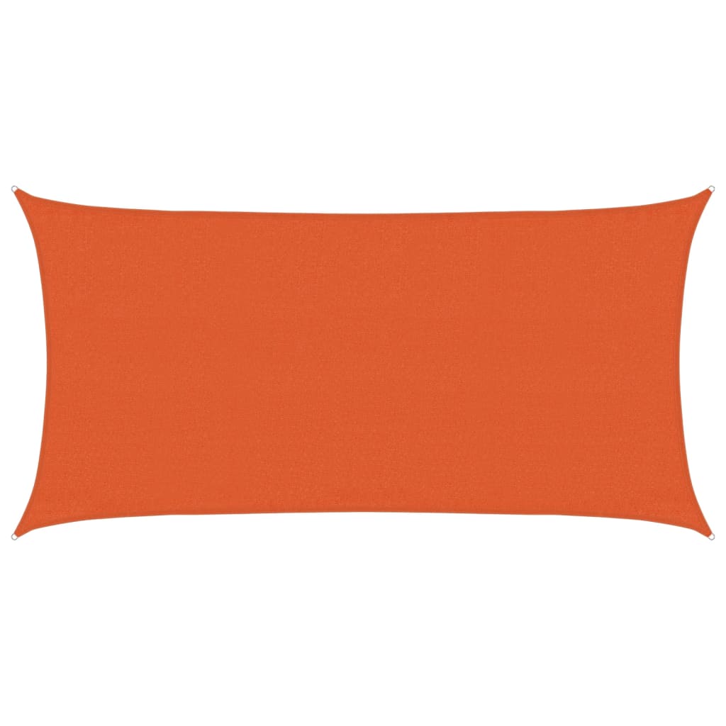 Vidaxl zonnezeil 160 g m² rektangulär 3x6 m hdpe oranje
