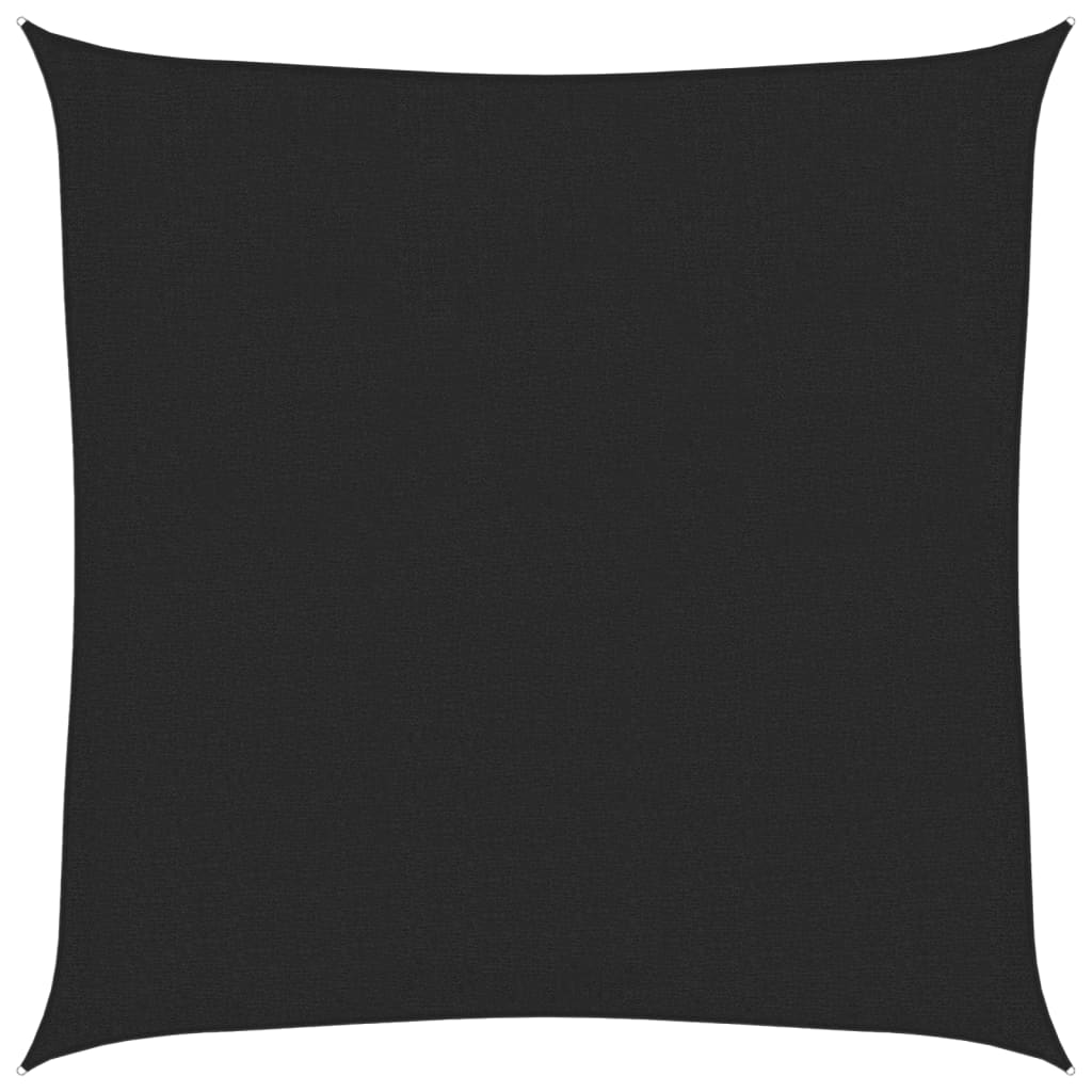 Vidaxl Zonnezeil 160 g m² 3x3 m hdpe sort