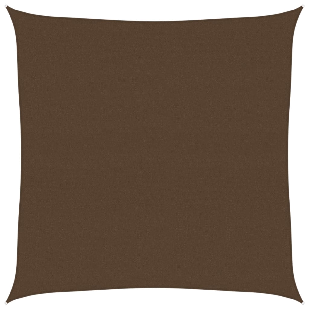 Vidaxl Zonnezeil 160 g m² 4,5x4,5 m HDPE hnědá