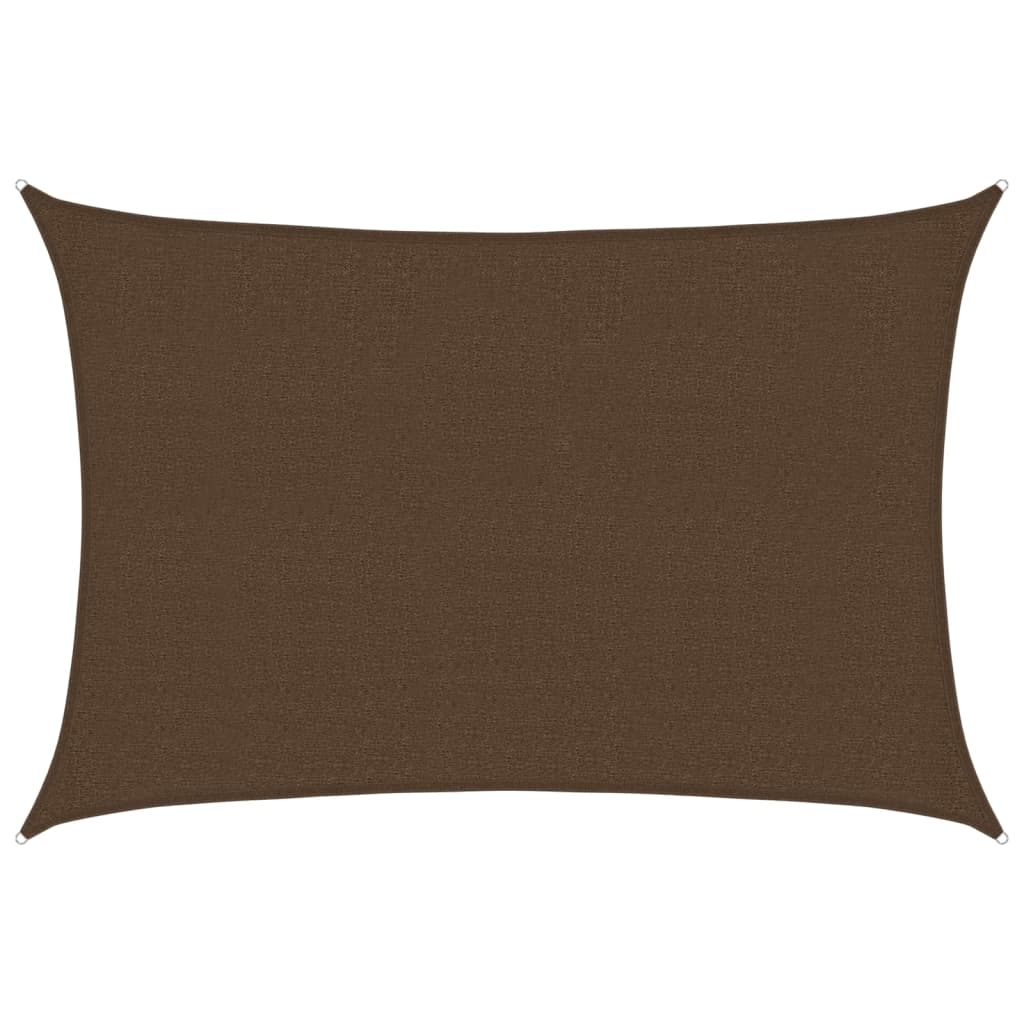 Vidaxl Zonnezeil 160 g m² 2,5x4 m HDPE hnědá