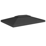Vidaxl Prieverkak 2-lag 310 g m² 4x3 m sort