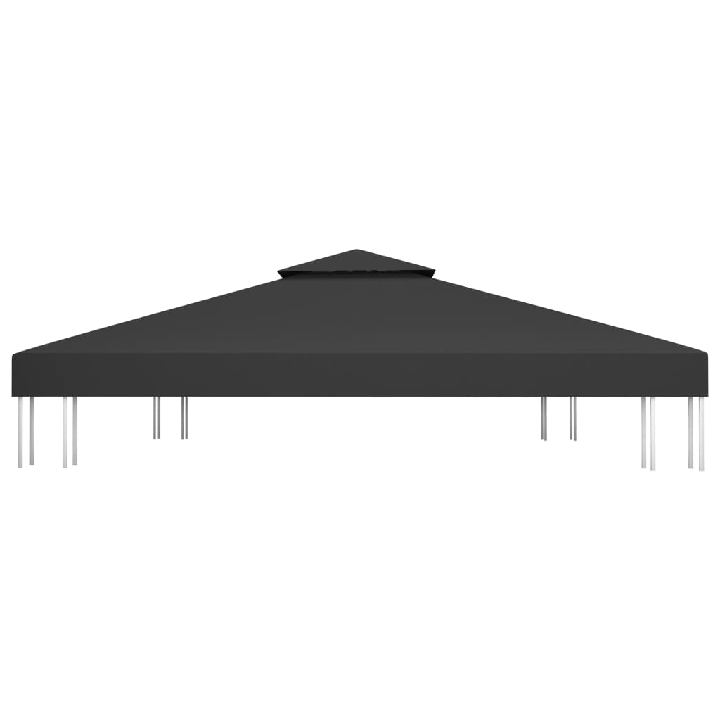 Vidaxl Prieverkak 2-lag 310 g m² 4x3 m sort