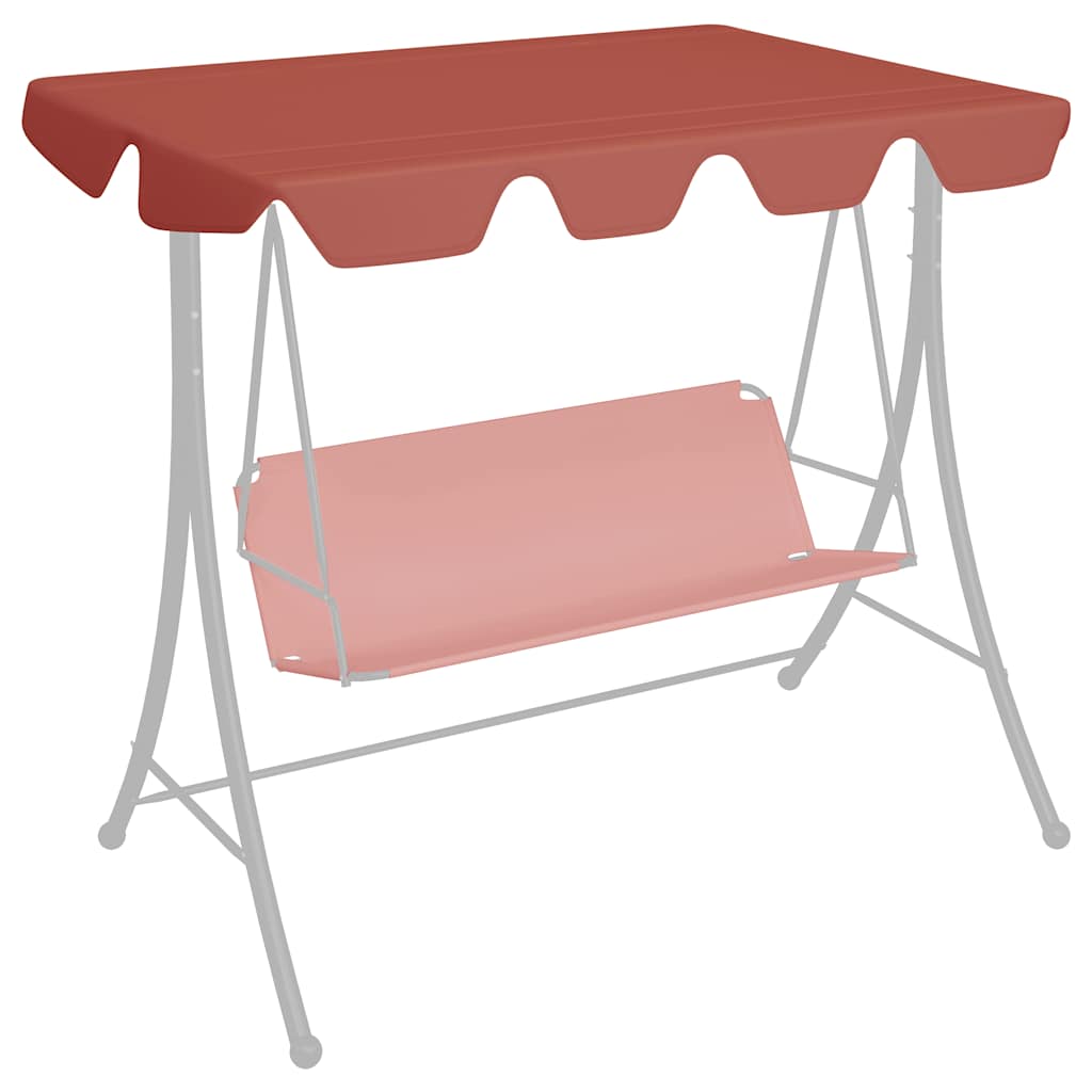 VidaXL replacement slip for swing bench 150 130x105 70cm terracotta