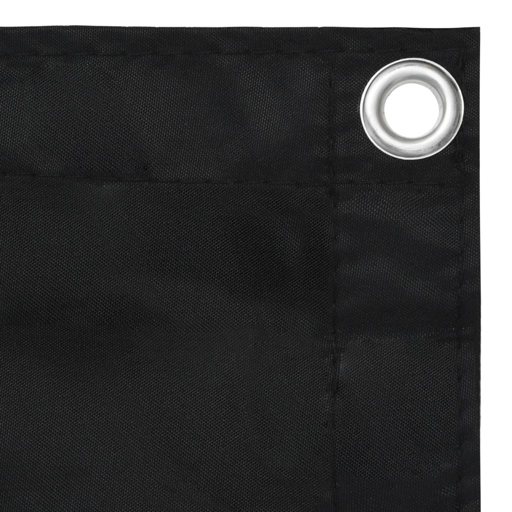 Vidaxl balkonskærm 75x500 cm Oxford stof sort