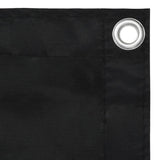 Vidaxl balkonskærm 75x500 cm Oxford stof sort