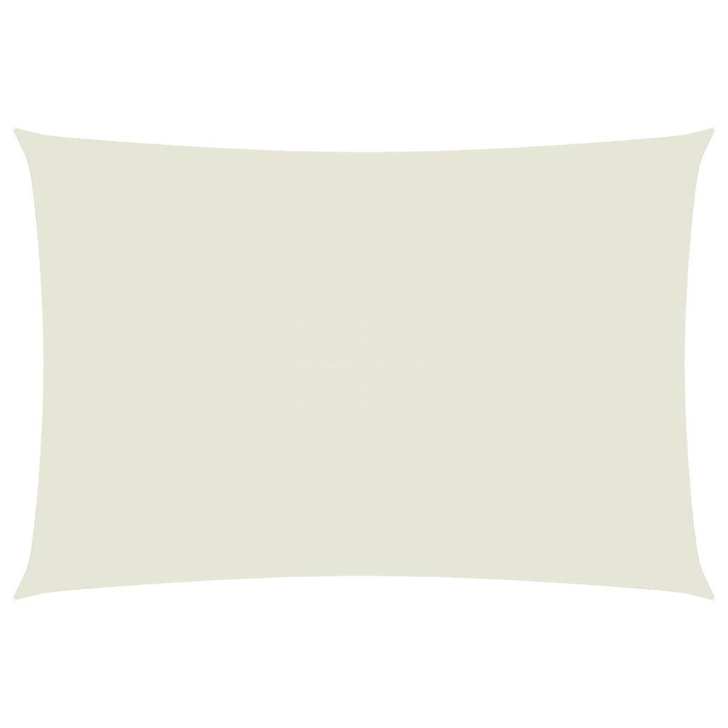 Vidaxl Sun Shade Rectangular 2.5x4,5 M Tessuto Oxford Crème